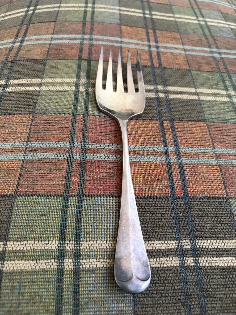 Vintage Silvercraft Sheffield England, silver plate, serving fork